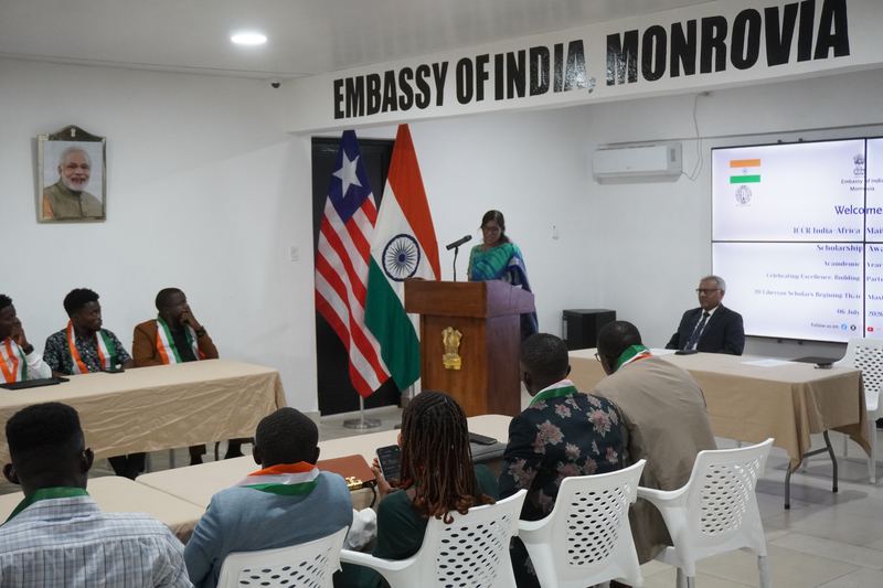 Honouring of 20 Liberian Students Awarded ICCR India–Africa Maitri Scholarships for AY 2026-2027 – 06 July 2026